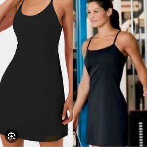 Athleta Black Slip Dress
